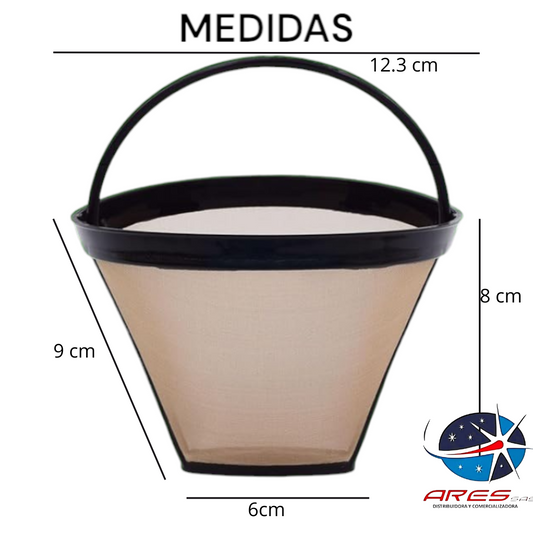 Filtro De Cafetera Reutilizable 12 Tazas Para Cuisinart