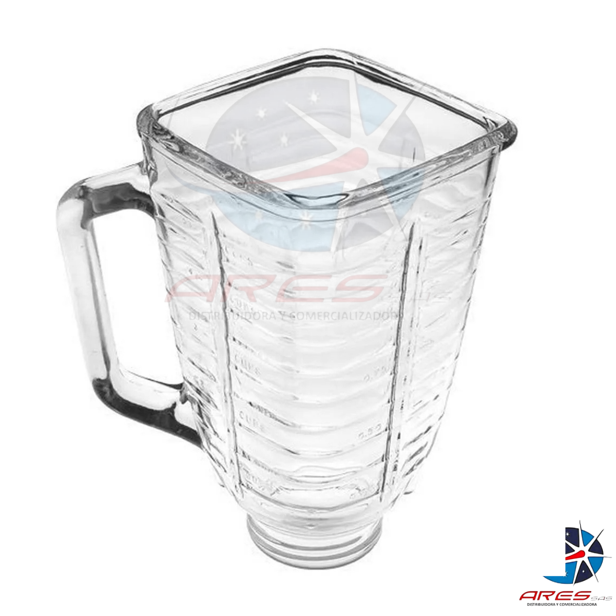 Kit Vaso Cuadrado + Base + Cuchilla 6 Aspas Para Licuadora Oster