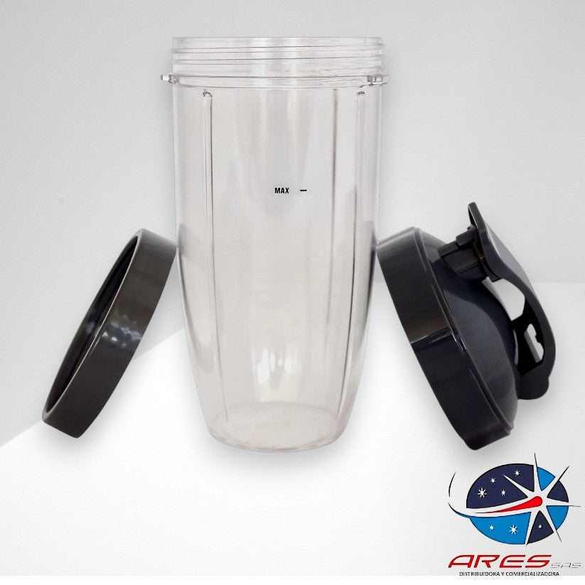 Vaso 32 Oz+Tapa+Aro Para Nutribullet 600-900W