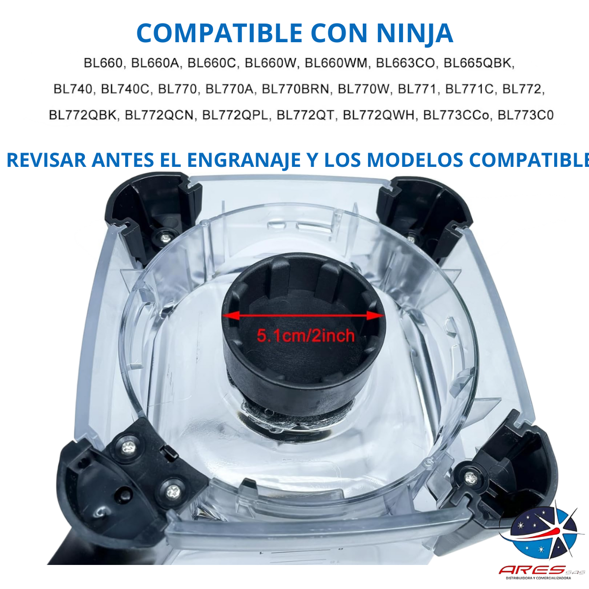 Acople/Engranaje Para Licuadora Ninja