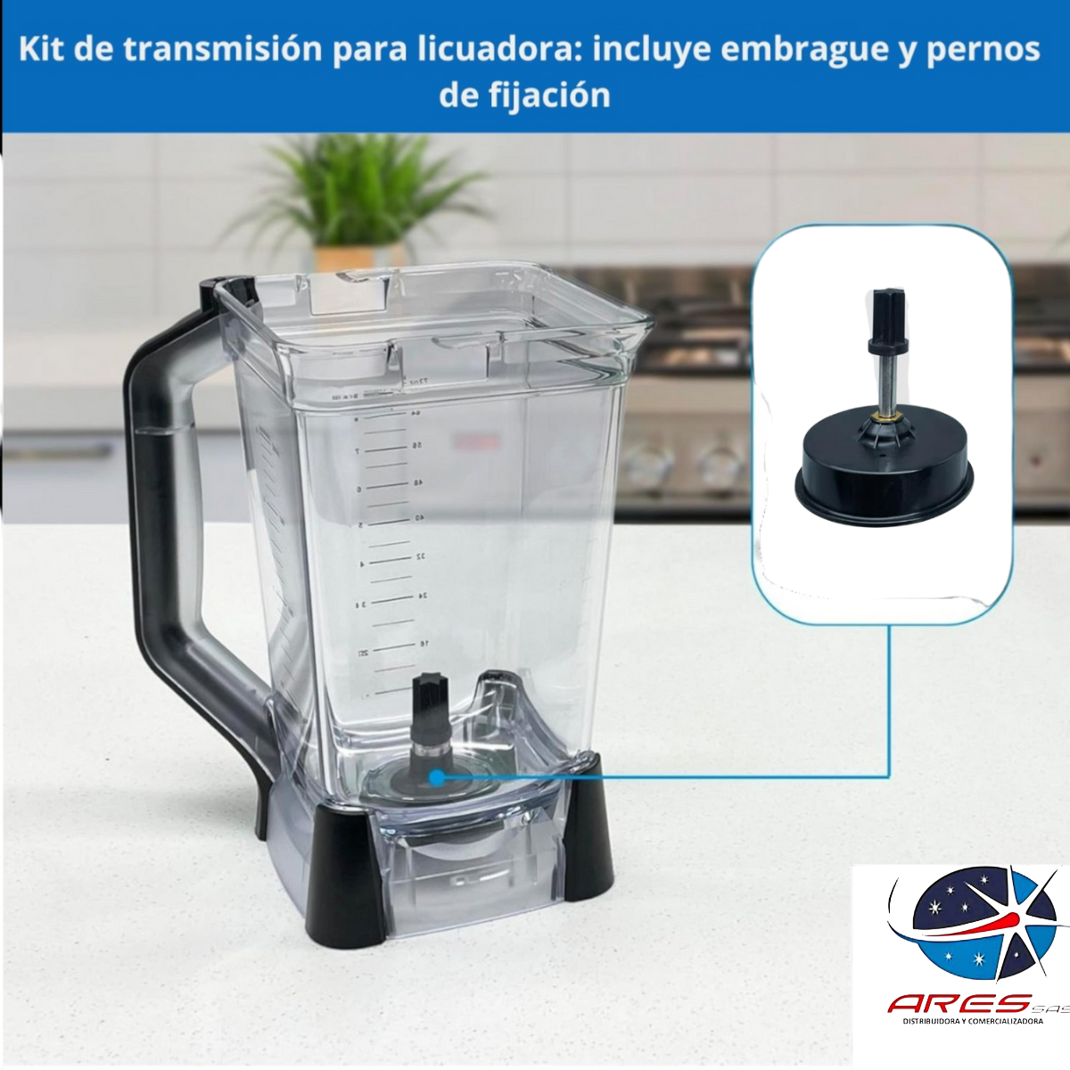 Kit Acople/Engranaje Grande Para Licuadora Ninja