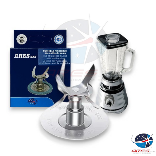 Kit Vaso Cuadrado + Base + Cuchilla 6 Aspas Para Licuadora Oster