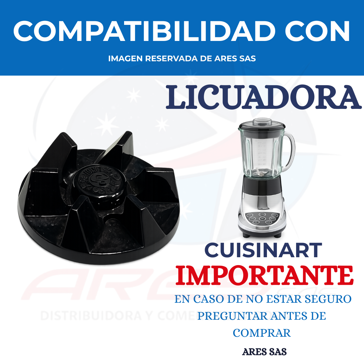 Acople Para Licuadora Cuisinart