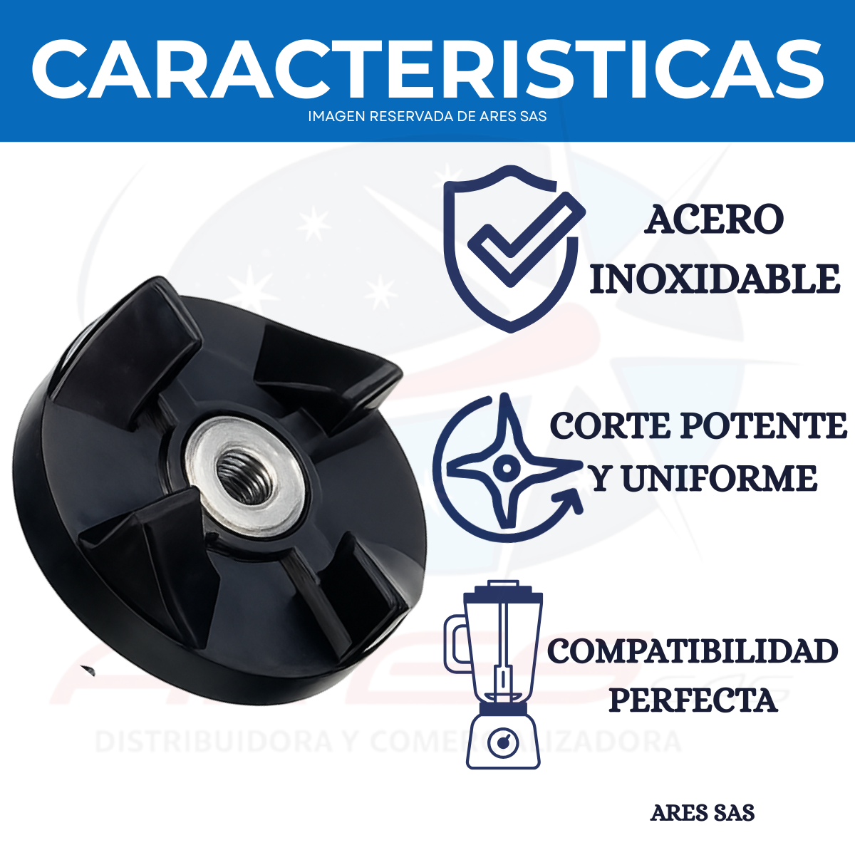 Acople Para Cuchilla Magic Bullet