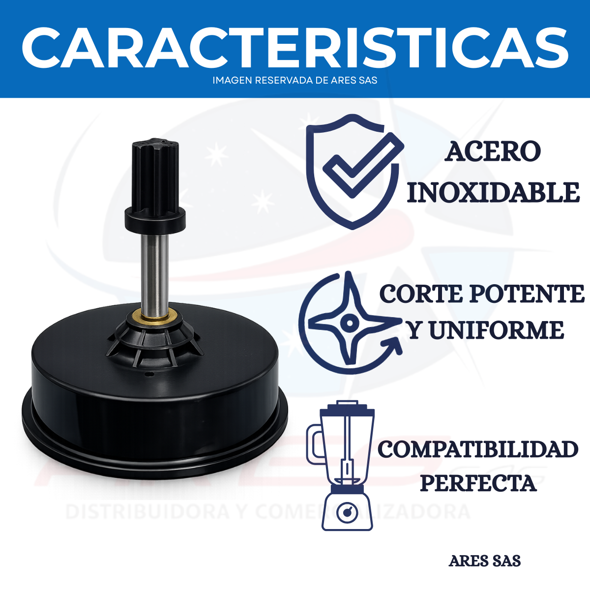 Kit Acople/Engranaje Grande Para Licuadora Ninja