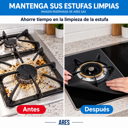 Protector Para Estufa Reutilizable X4 unidades