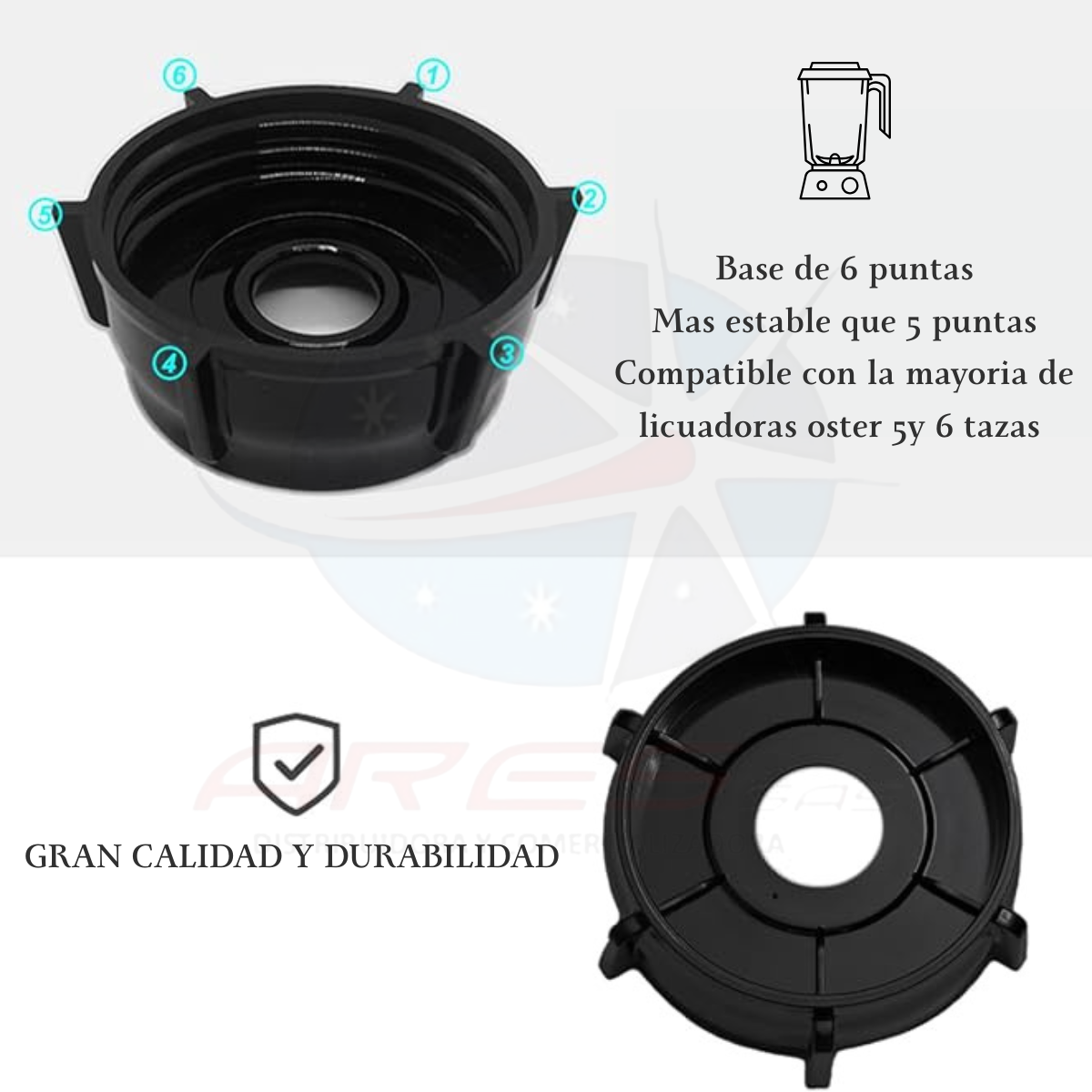 Base Oster 6 Puntas Original