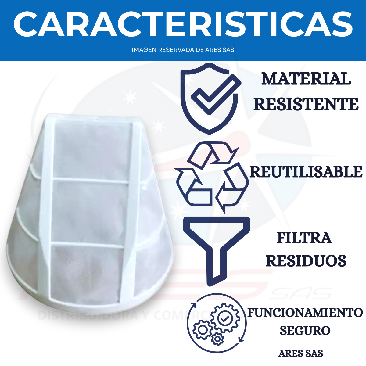 Filtro Conico Blanco 10-12Tz Para Cafetera