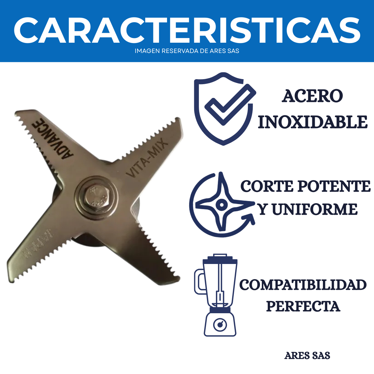Cuchilla Vitamix-JTC