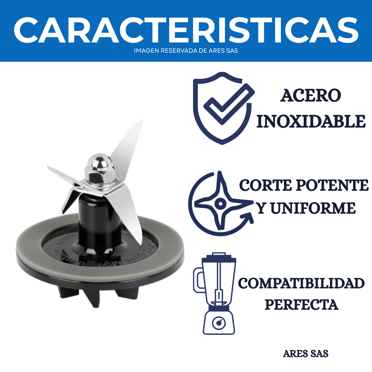 Cuchilla para licuadora Cuisinart
