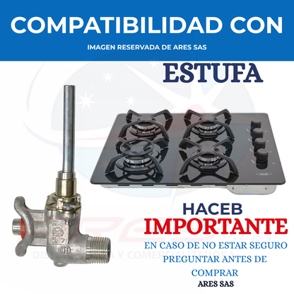 Valvula Codo Para Estufa Haceb