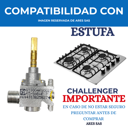 Valvula Cuadrada Para Estufa Challenger