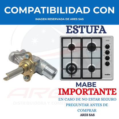 Valvula Codo Para Estufa Mabe
