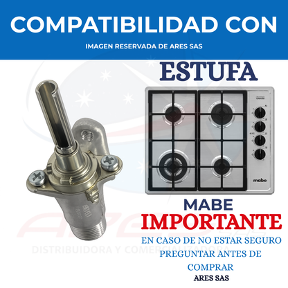 Valvula Recta Para Estufa Mabe