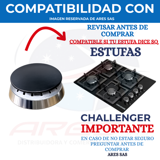 Juego X5 Quemadores Completos Para Estufa Challenger SQ