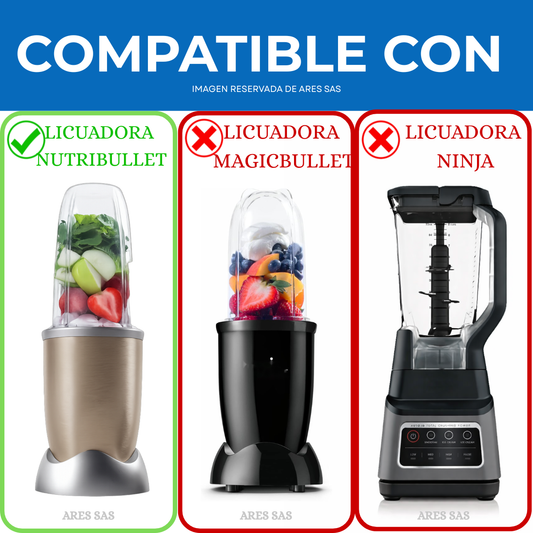 Acople Cuchilla Licuadora Nutribullet 600 y 900W