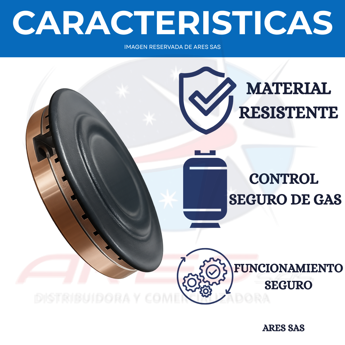 Quemador + Tapa Rapido Para Estufa Challenger SP