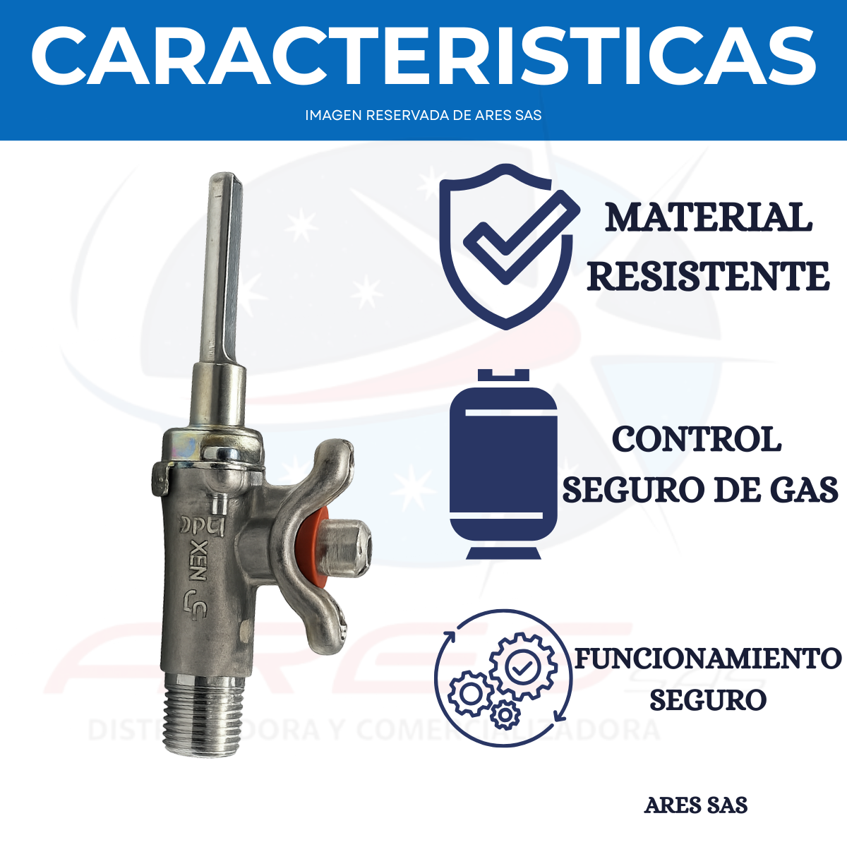 Valvula Recta Para Estufa Haceb