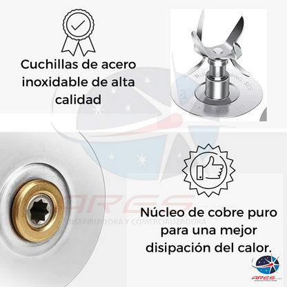 Kit Vaso Cuadrado + Base + Cuchilla 6 Aspas Para Licuadora Oster