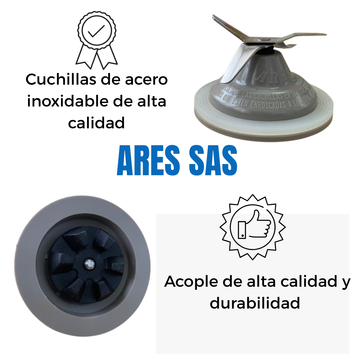 Kit Cuchilla + Base Para Licuadora Durapro/Turbopro Black and Decker