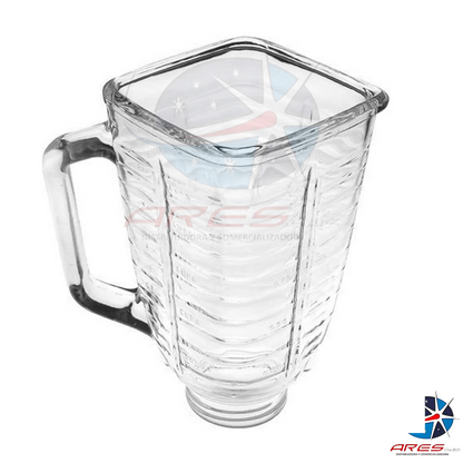 Kit Vaso Cuadrado + Base + Cuchilla 6 Aspas Para Licuadora Oster