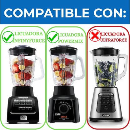 Vaso Vidrio Genérico Para Licuadora Imusa Infiny Force