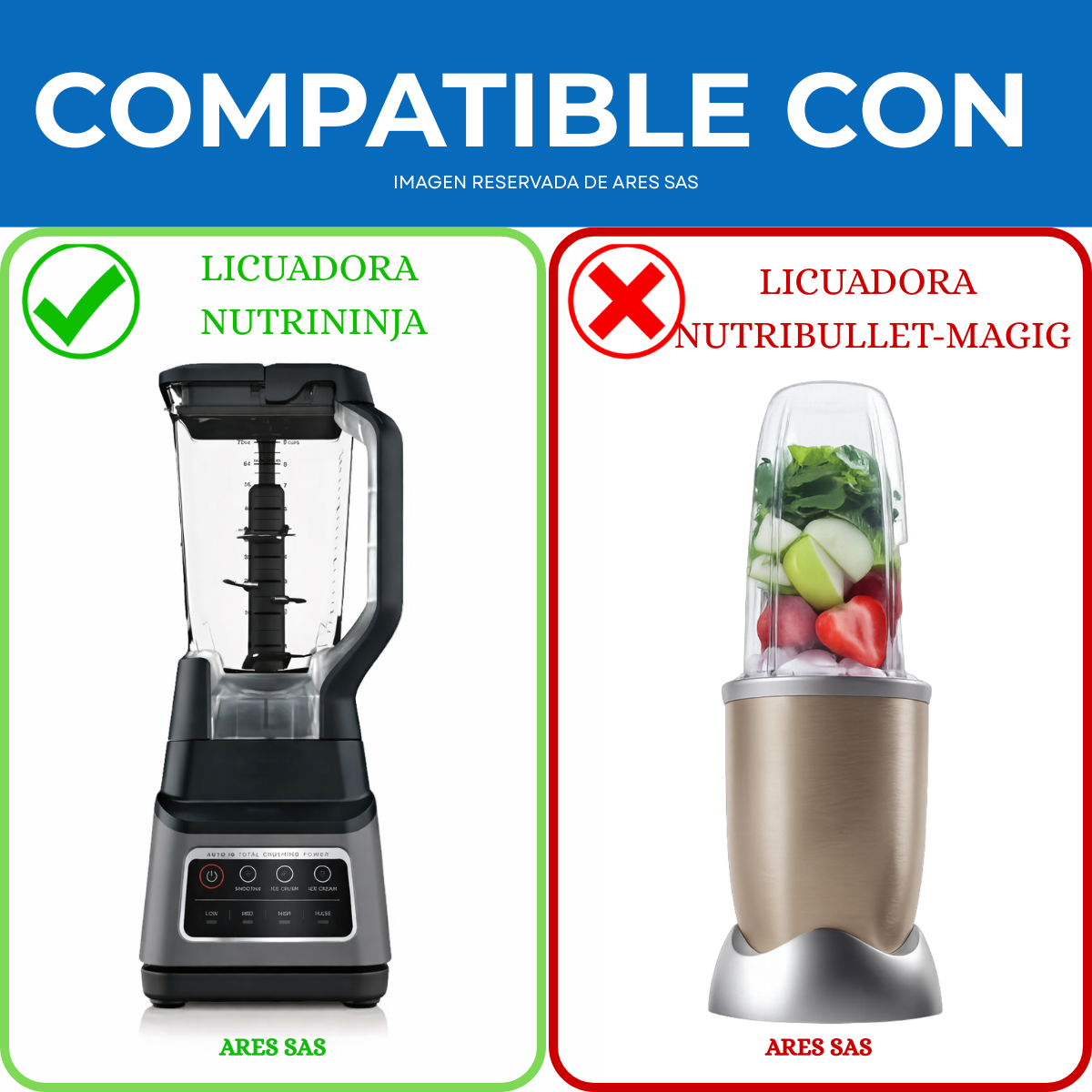 Cuchilla Para Licuadora Nutri Ninja De 7 Aletas
