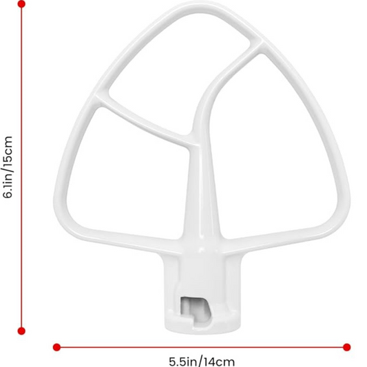 BATIDOR PLANO PARA KITCHENAID 4.5 / 5 QT – MODELO K45B (BLANCO)