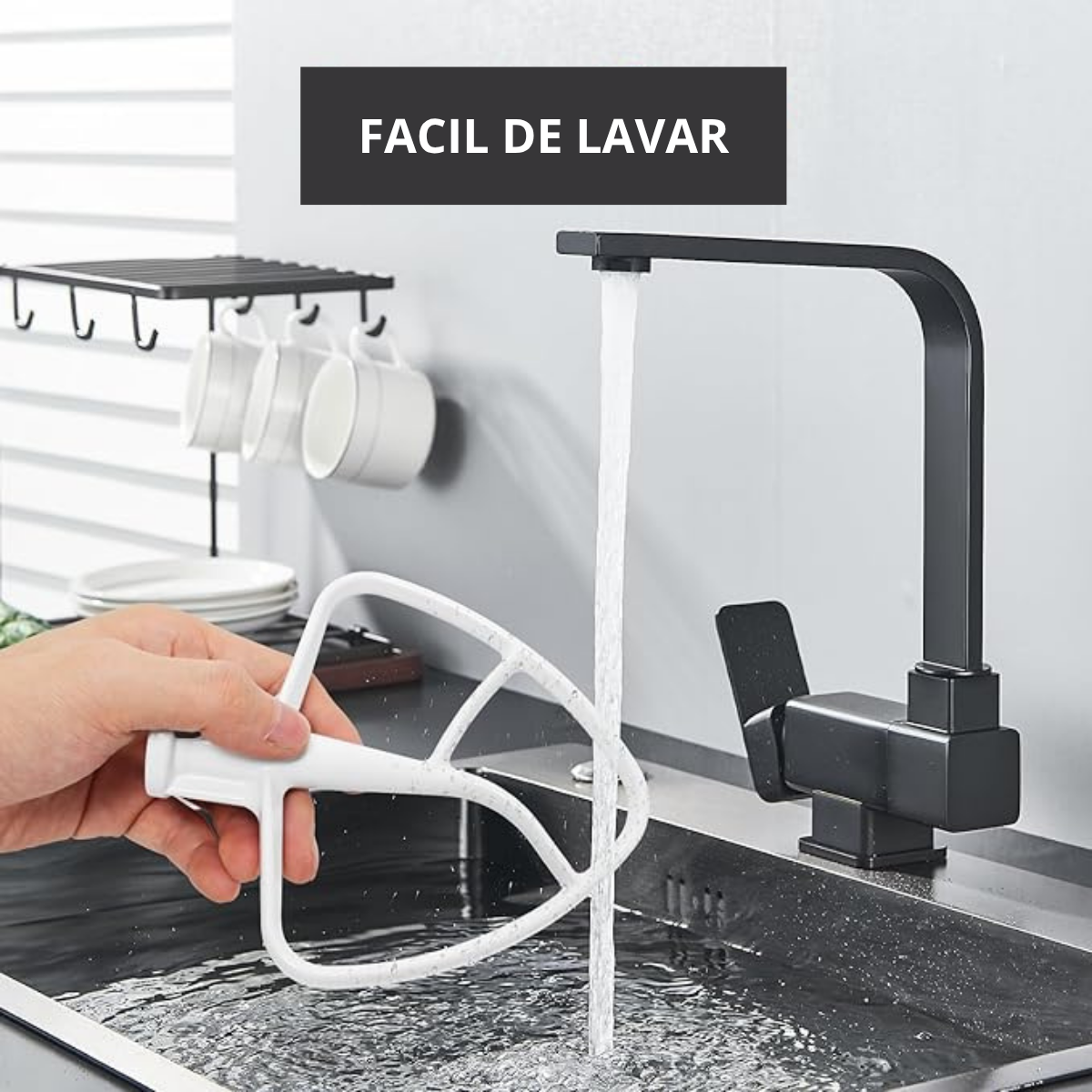 BATIDOR PLANO PARA KITCHENAID 4.5 / 5 QT – MODELO K45B (BLANCO)