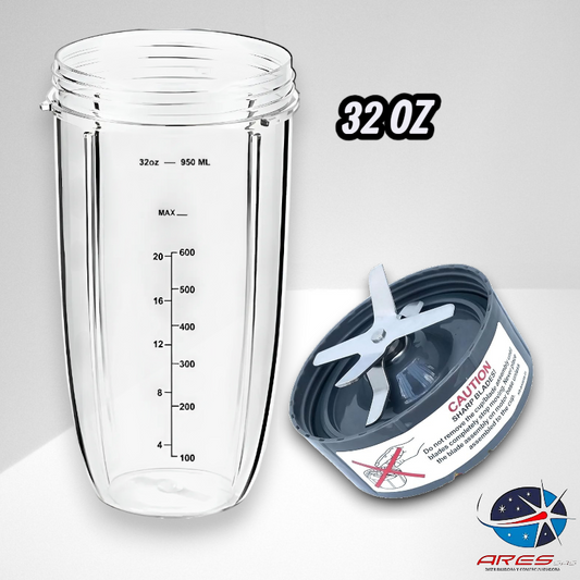 Kit Vaso 32 OZ + Cuchillas Nutribullet
