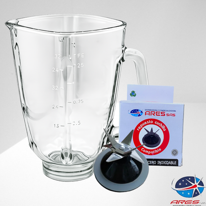 Vaso + Cuchilla Para Licuadora Imusa Infinyforce-Powermix