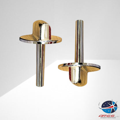 Kit X2 Perillas Cromadas Para Estufa Mabe de Vastago Largo