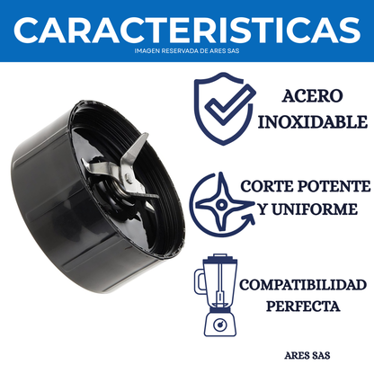 Vaso 22Oz + Cuchilla + Tapa  Para Licuadora MagicBullet