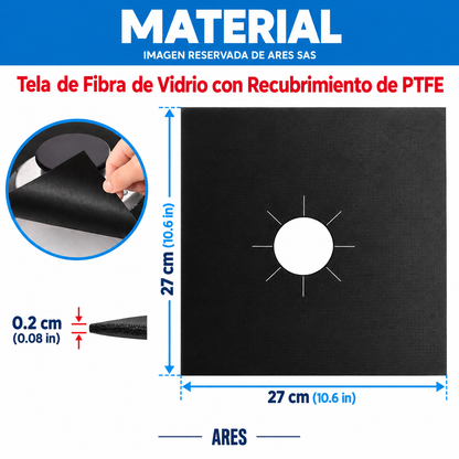 Protector Para Estufa Reutilizable X4 unidades