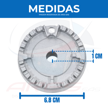 Difusor Mediano Con Tapa Para Estufa