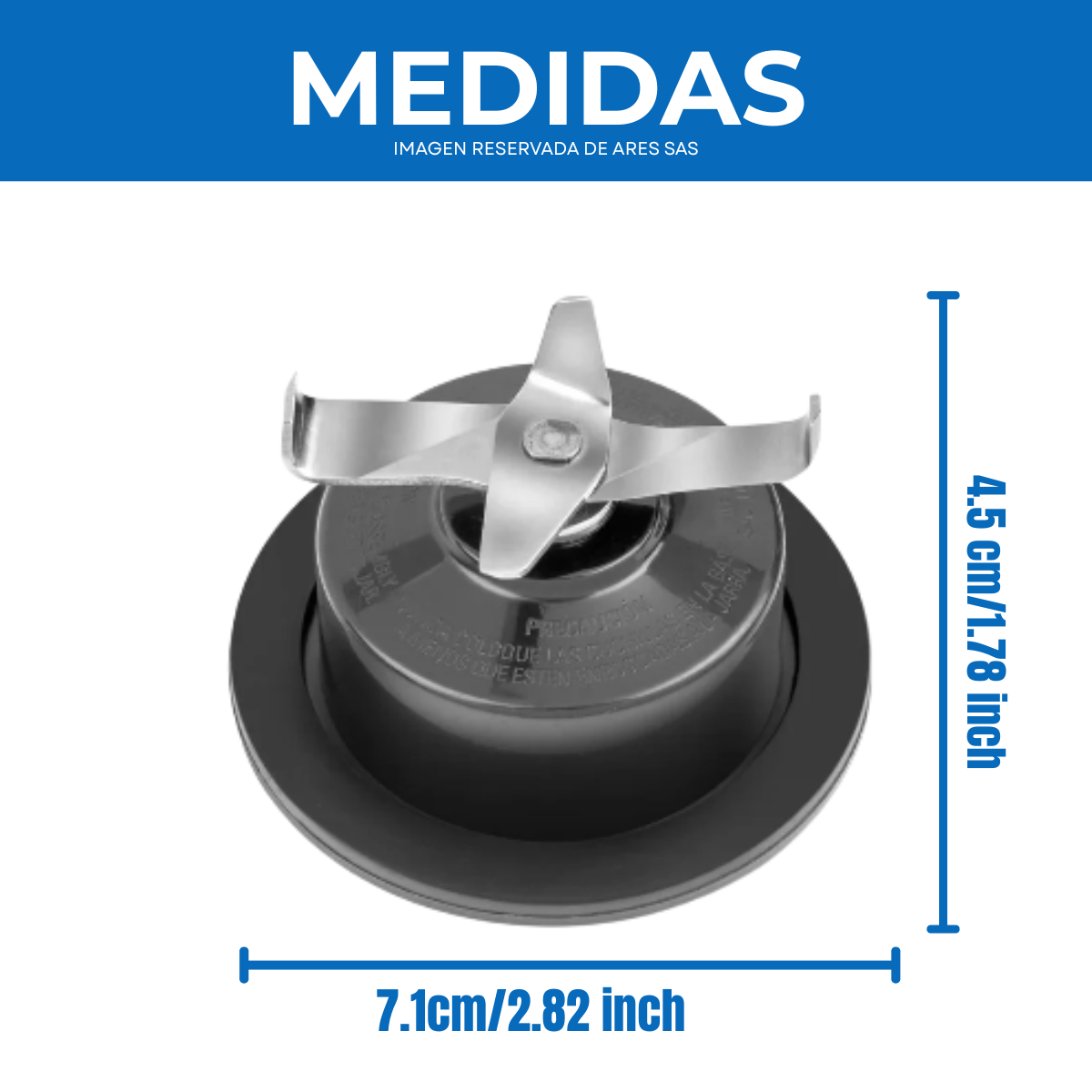 Cuchilla Fusión acople metálico licuadora B&D