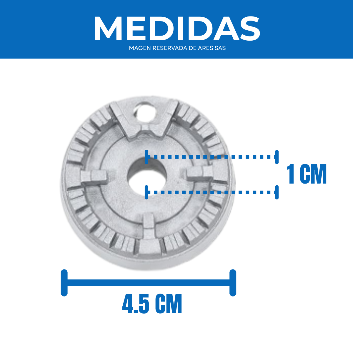Difusor Pequeño Con Tapa Para Estufa CHALLENGER
