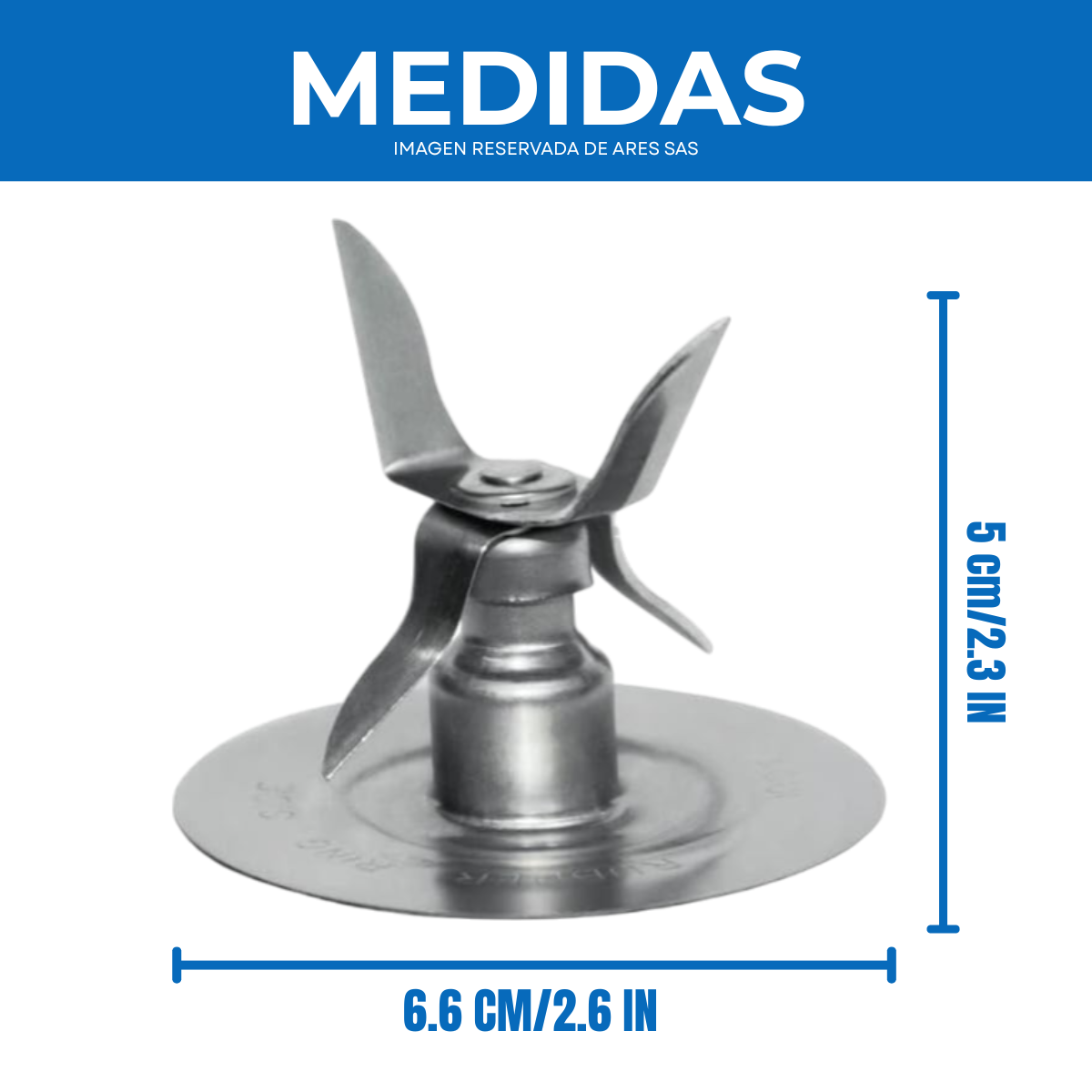 Cuchilla Para Oster 4  Aspas