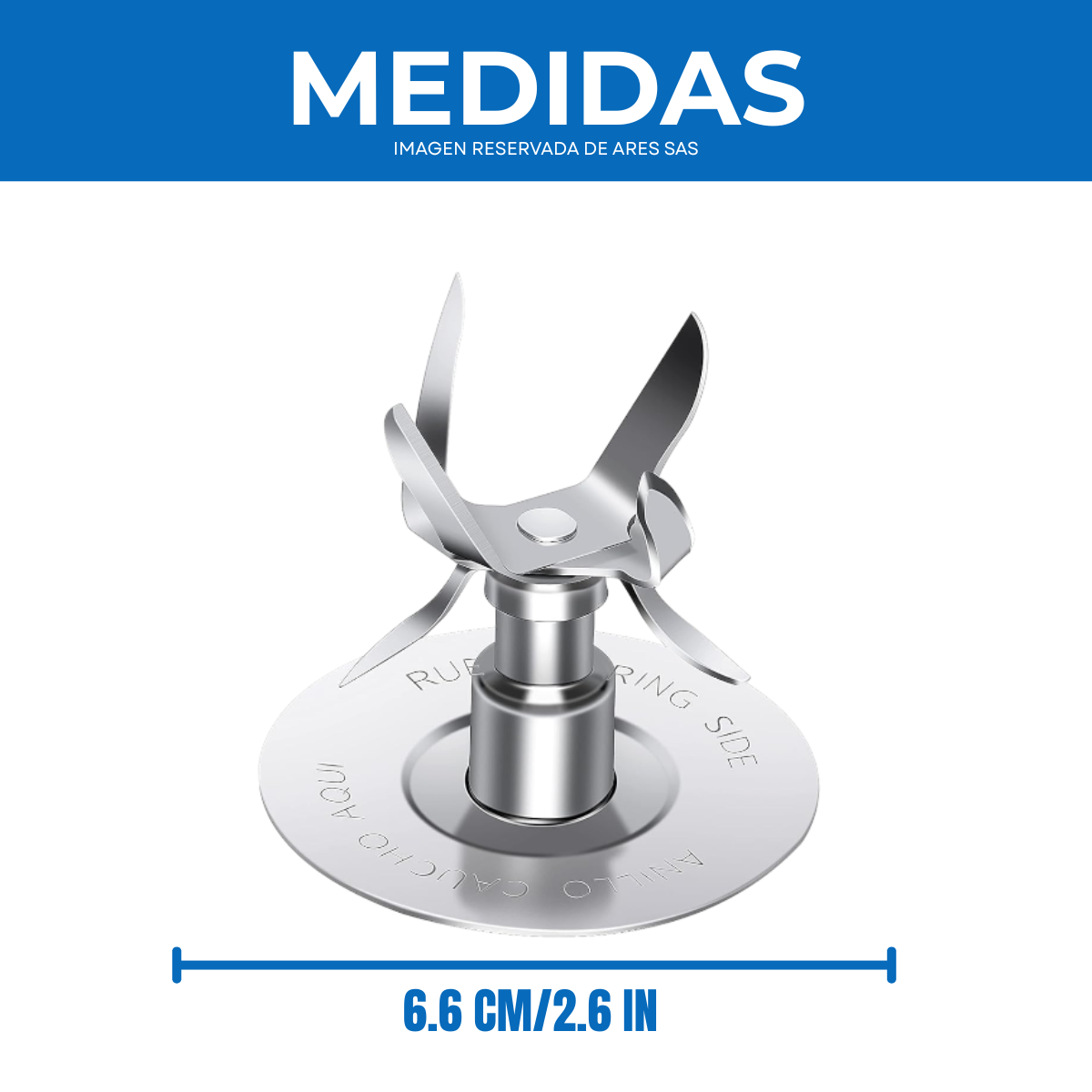 Cuchilla Para Oster Reversible 6 Aspas