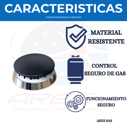 Quemador + Tapa Auxiliar Para Estufa Challenger SQ DOMO