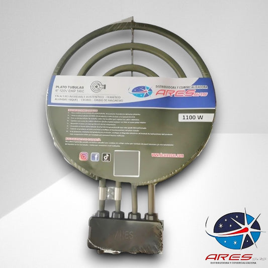 Resistencia Plato Tubular De 6 Pulgadas 1100w - 120v