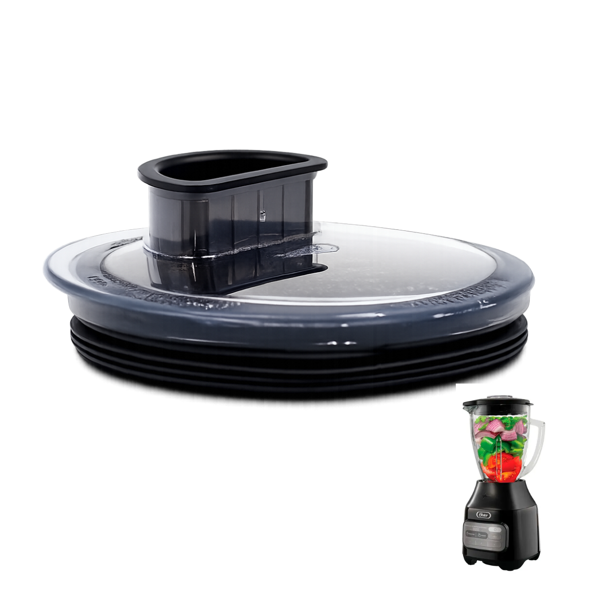 Kit Vaso Reversible + Tapa Para Licuadora Oster Reverible