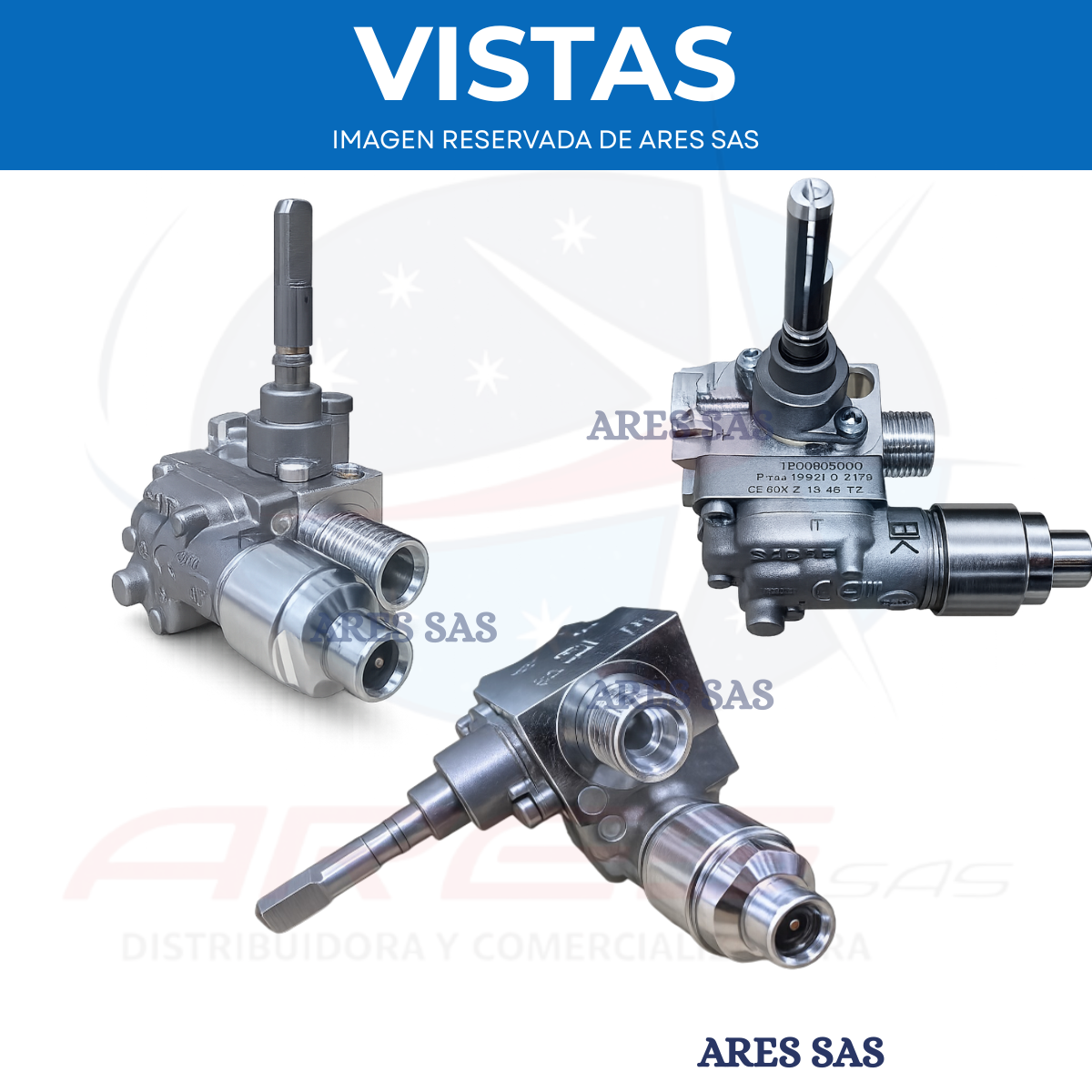 Valvula Para Estufa Challenger Aluminio SQ6765, SQ6767
