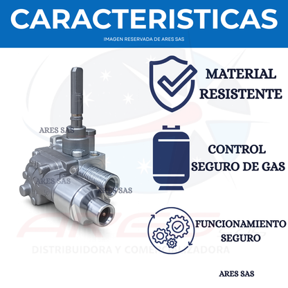 Valvula Para Estufa Challenger Aluminio SQ6765, SQ6767