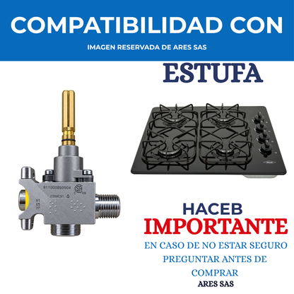 Valvula Cuadrada Para Estufa Haceb