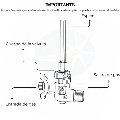 Valvula Codo Para Estufa Mabe