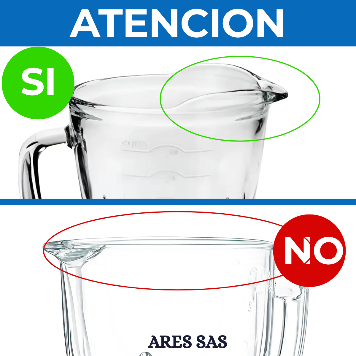 Kit Vaso Reversible + Tapa Para Licuadora Oster Reverible