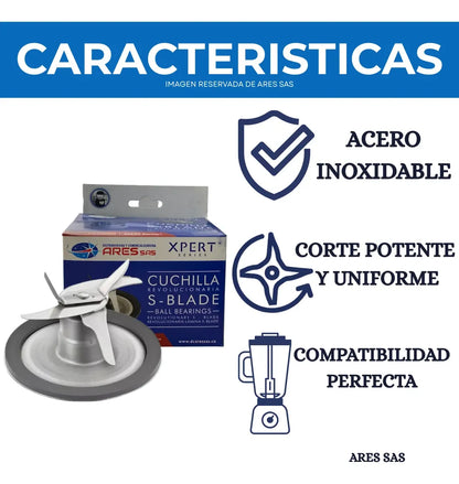 Cuchilla Xpert + Acople Para Licuadora Oster Xpert Reversible