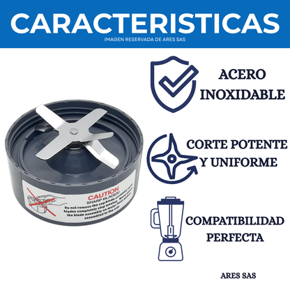 Cuchilla de Repuesto para Licuadora NutriBullet 600W y 900W