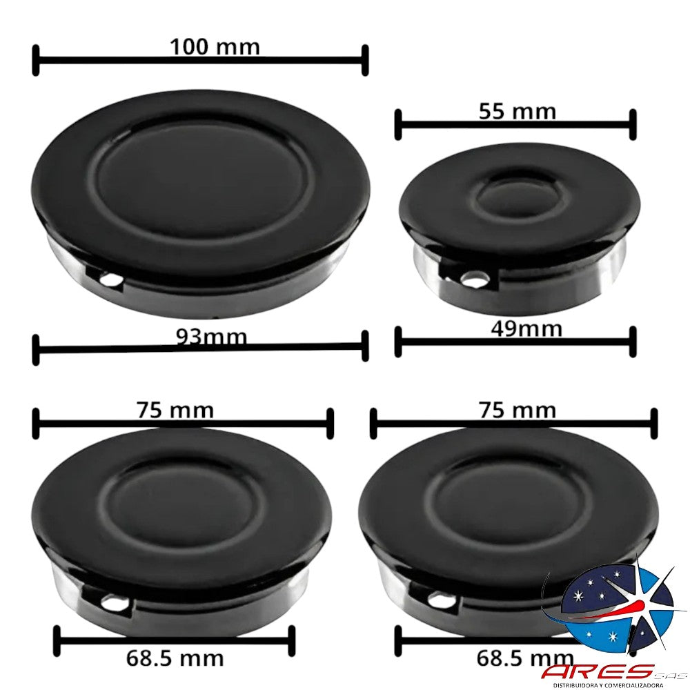 Juego X4 De Quemadores Challenger Con Tapa Para Estufa A Gas Agregar a favoritos 4.7 Calificación 4.7 de 5. 71 opiniones. (71)
